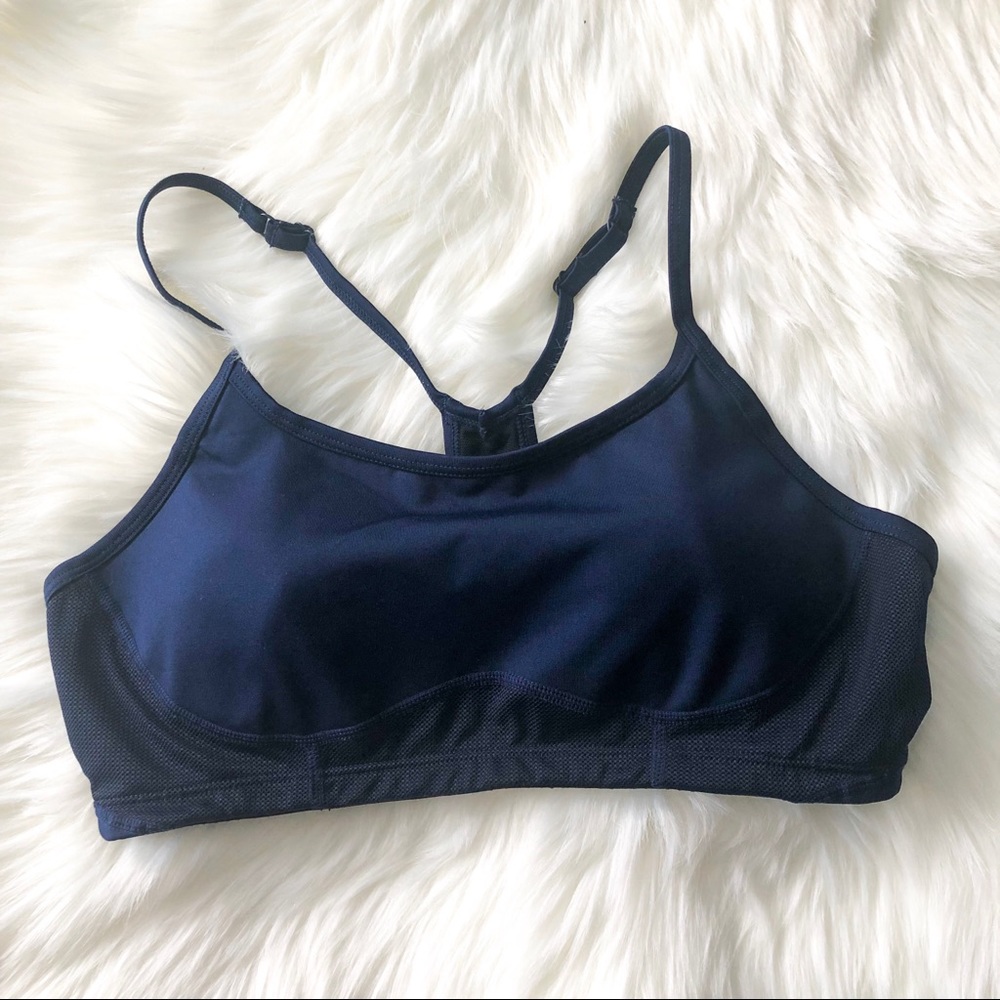 💙 SET New Balance / J.Crew Leggings & Bra Navy M - Picture 3 of 8